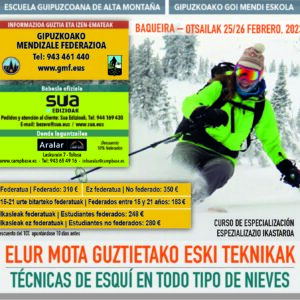 Curso de Técnicas de Esquí en Todo Tipo de Nieves
