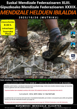 Gipuzkoako Mendizale Federazioaren XXXIX. Mendizale Helduen Ibilaldia