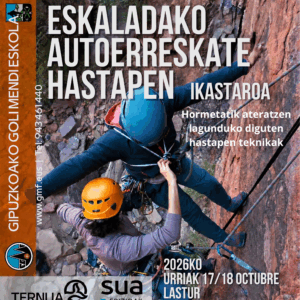 Eskaladako autoerreskate hastapen ikastaroa