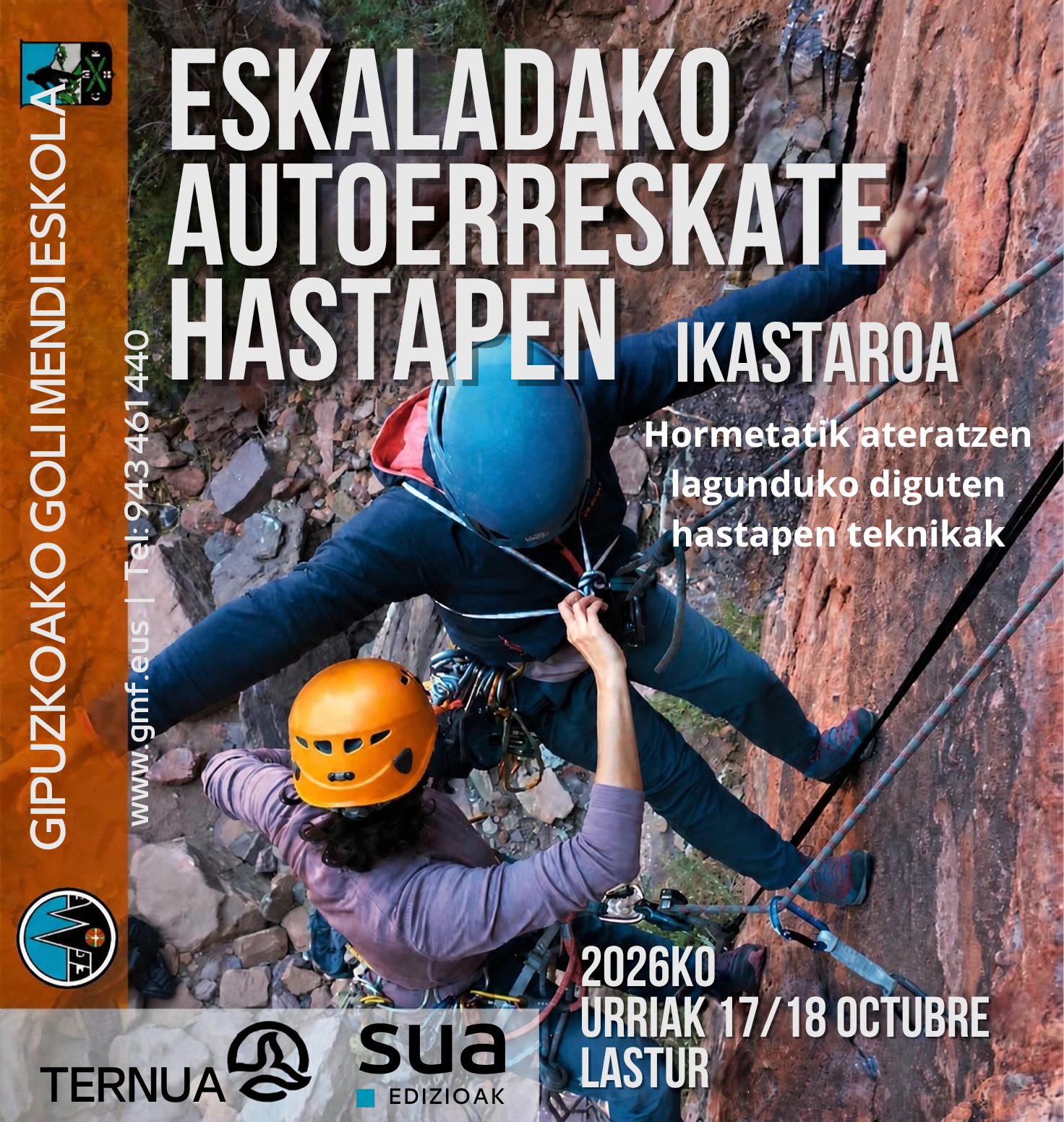 Eskaladako autoerreskate hastapen ikastaroa