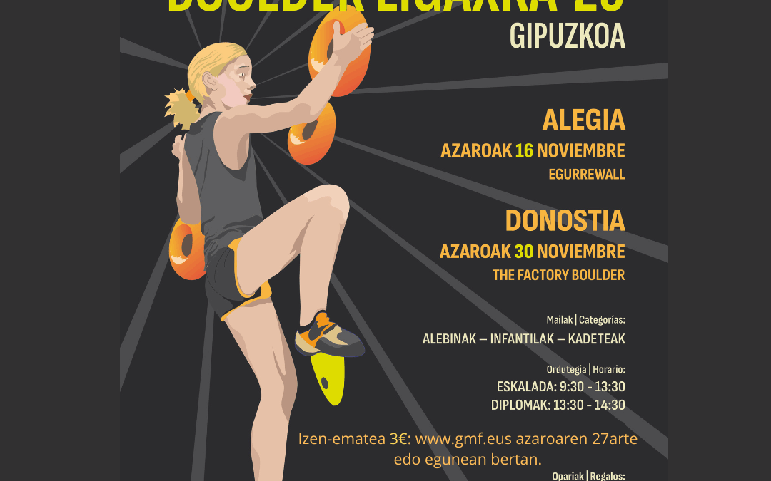 8. Eskolarteko Boulder Ligaxka’25 – GIPUZKOA
