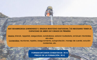 Formación de escalada clásica para mujeres*