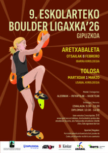 9. Eskolarteko Boulder Ligaxka’26 - GIPUZKOA