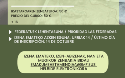Emakumeentzako* mendi orientazio ikastaroa